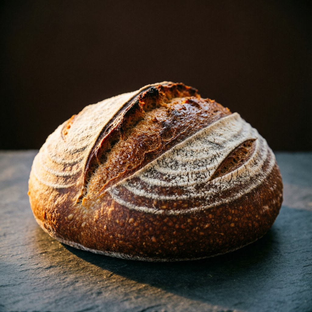 Ur-Brot: runder Sauerteiglaib