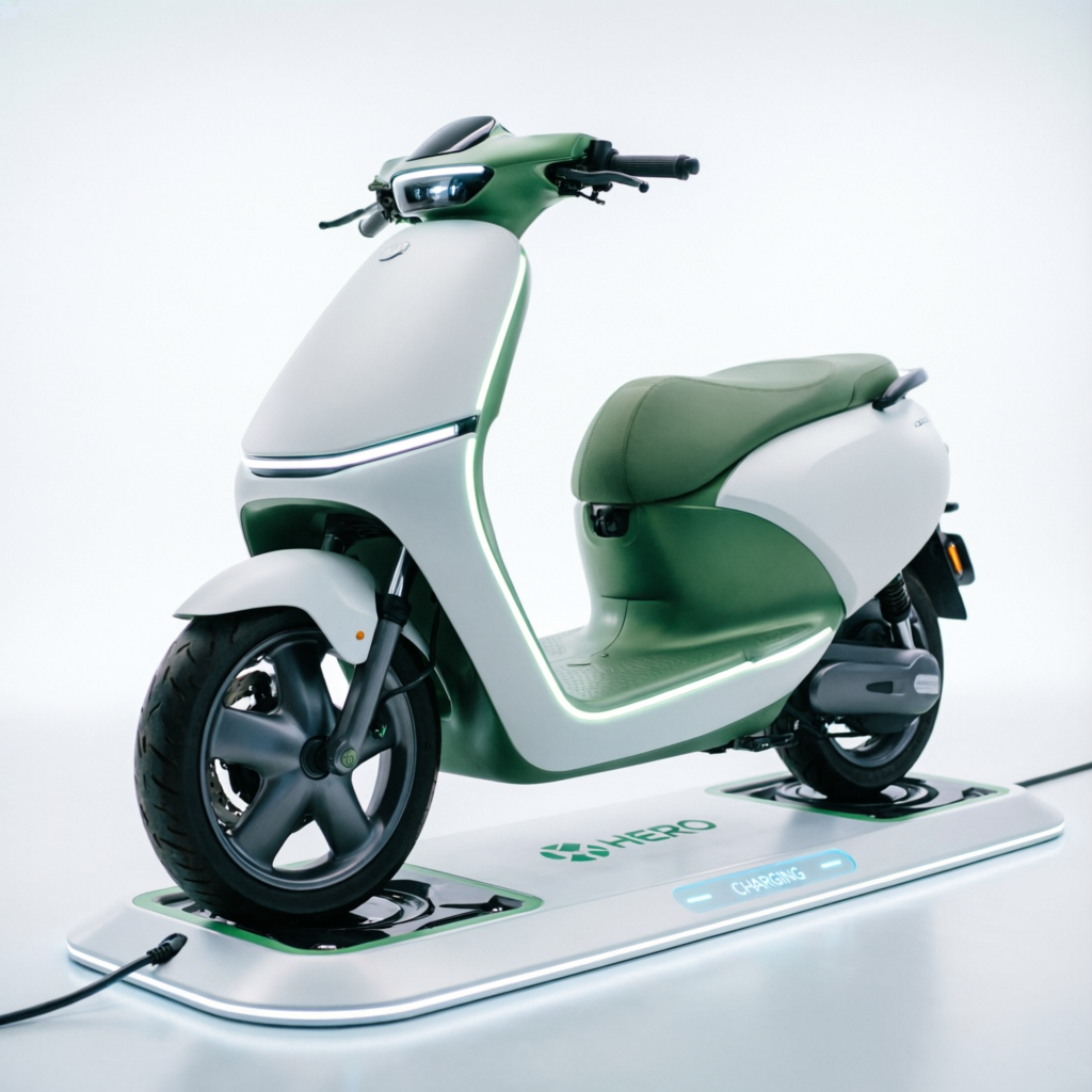 Hero EV Scooter at Shri Kushal Gurudev Auto Panduka Gariaband