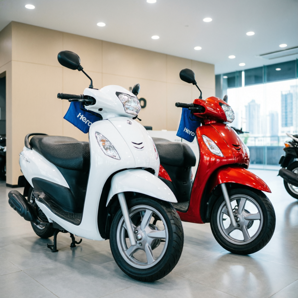 Hero Scooters at Shri Kushal Gurudev Auto Panduka Gariaband