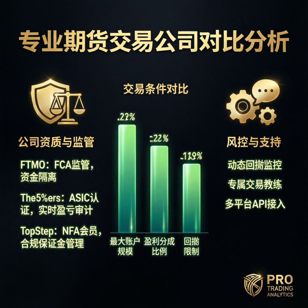 Professional futures trading company comparison analysis with data visualization