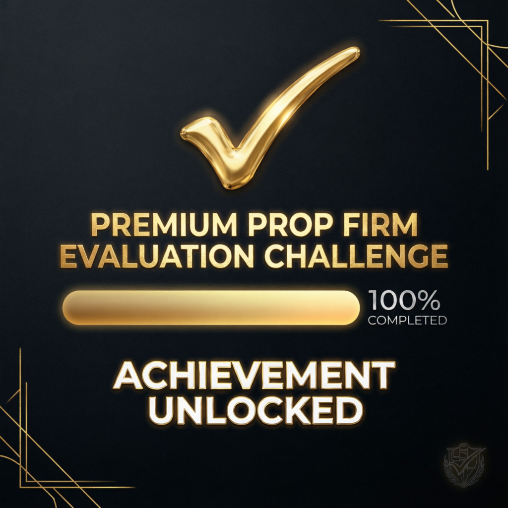 Premium Prop Firm Evaluation Challenge Achievement Unlocked