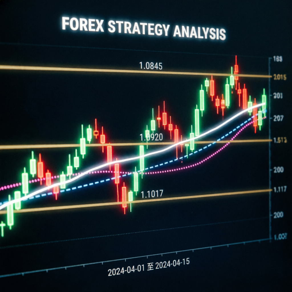 Forex Strategy Analysis with Candlestick Charts and Technical Indicators