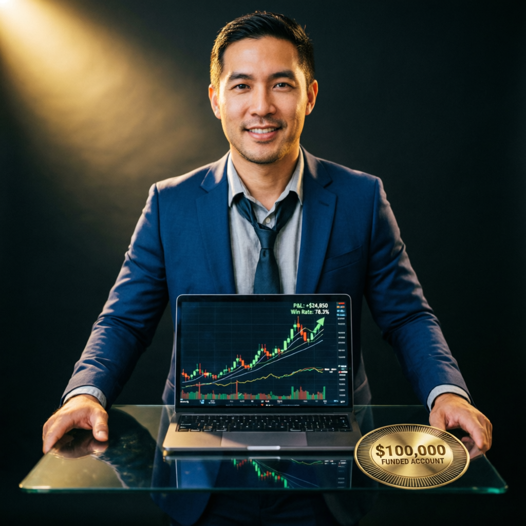 Professional funded account management service with $100,000 funded account success