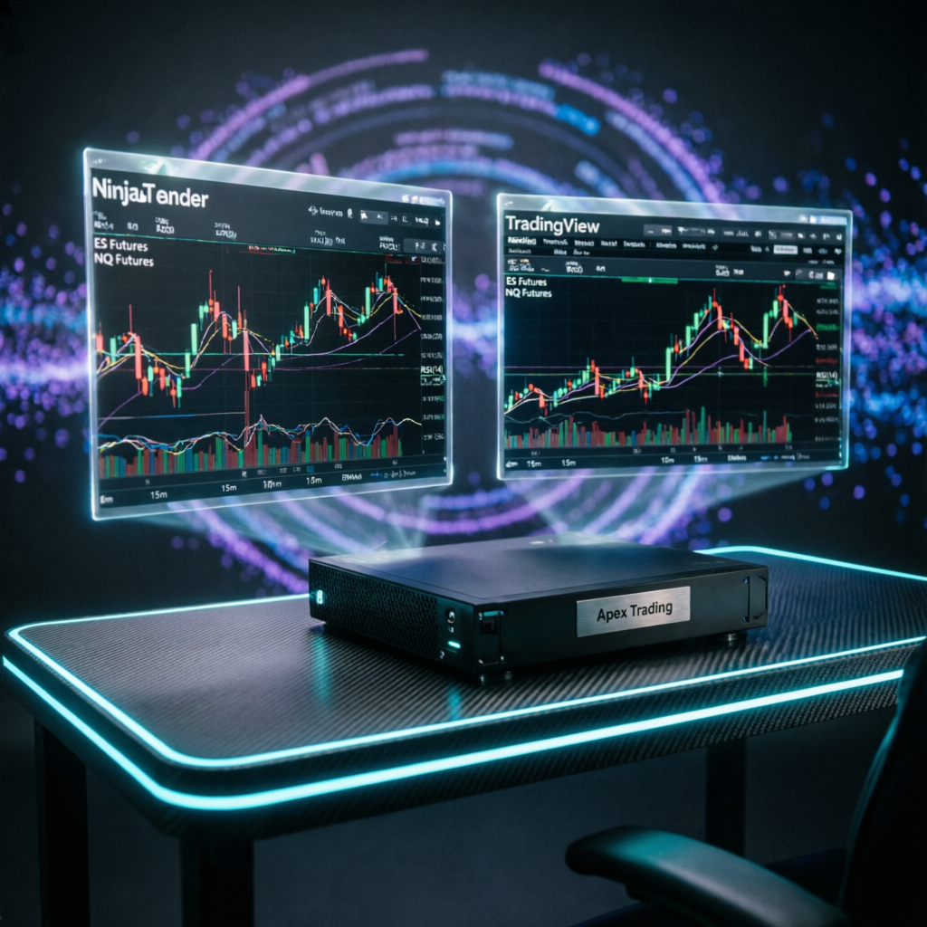 NinjaTrader and TradingView Platforms Connected to Apex Trading Account