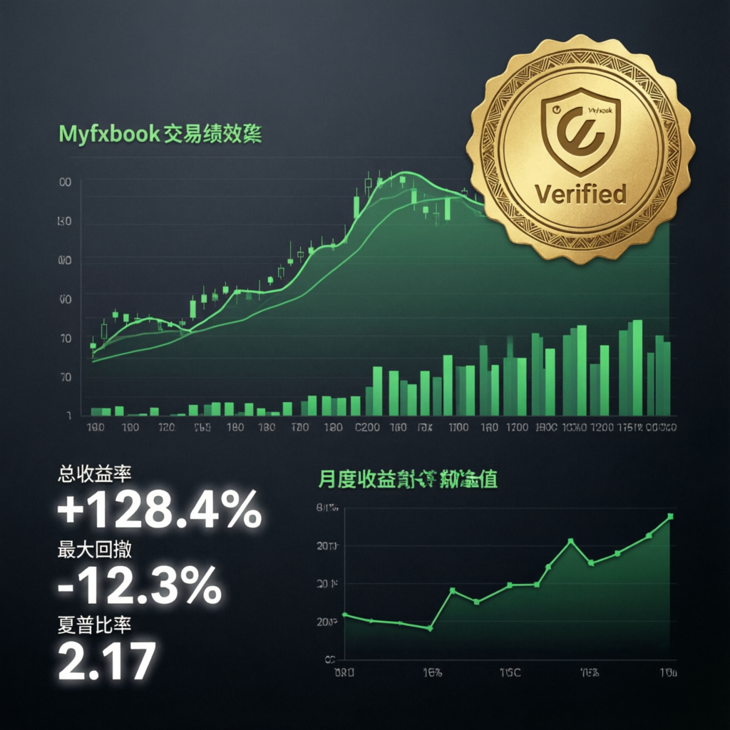 Verified myfxbook trading performance dashboard