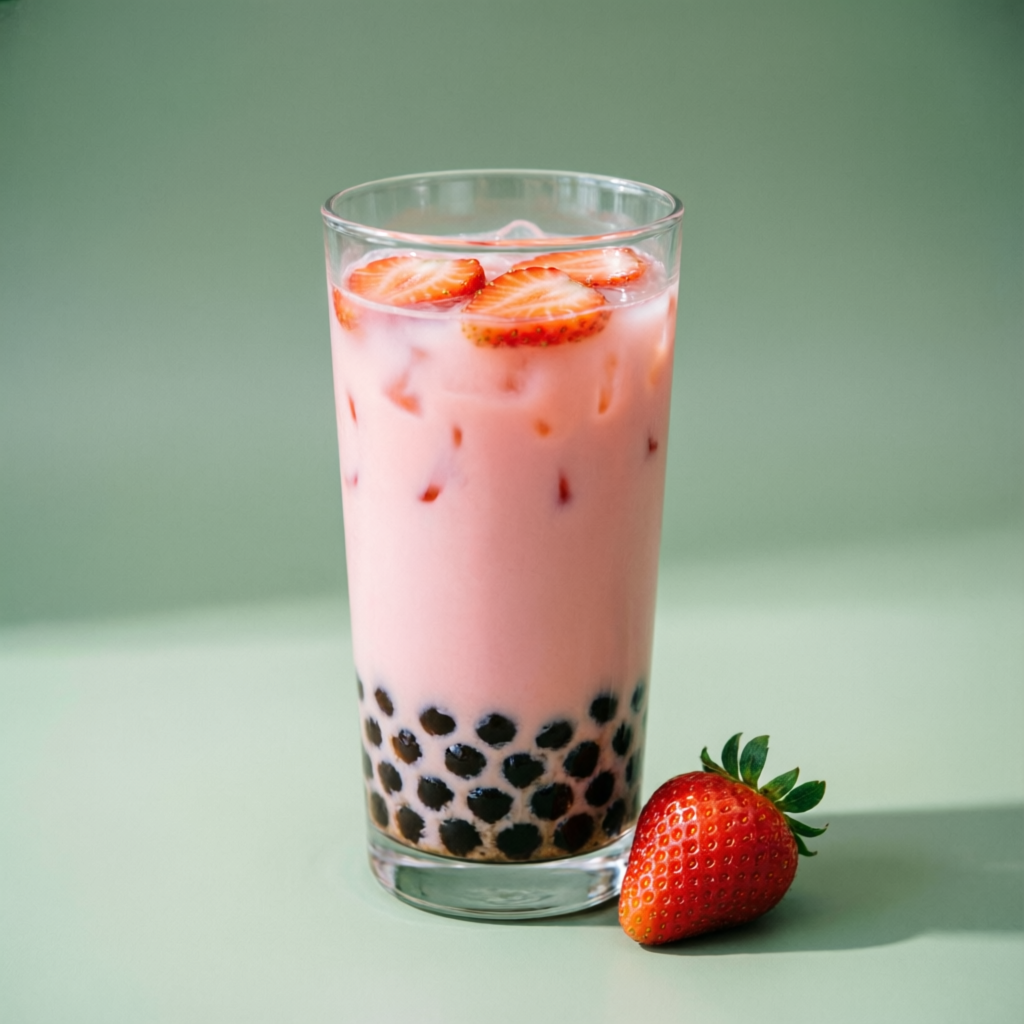 Strawberry Bobo Milk Tea