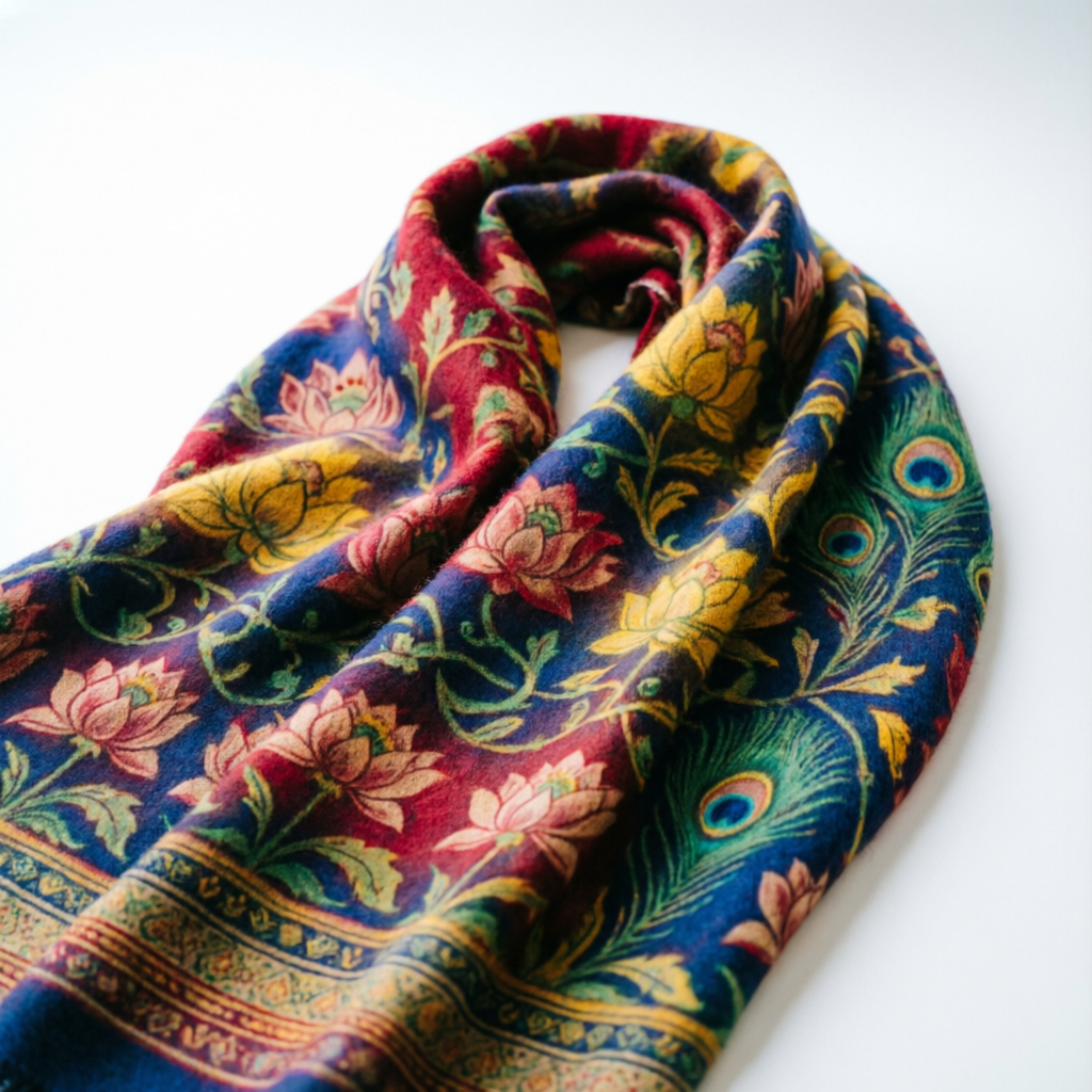 Kalamkari Pashmina Shawls & Stoles