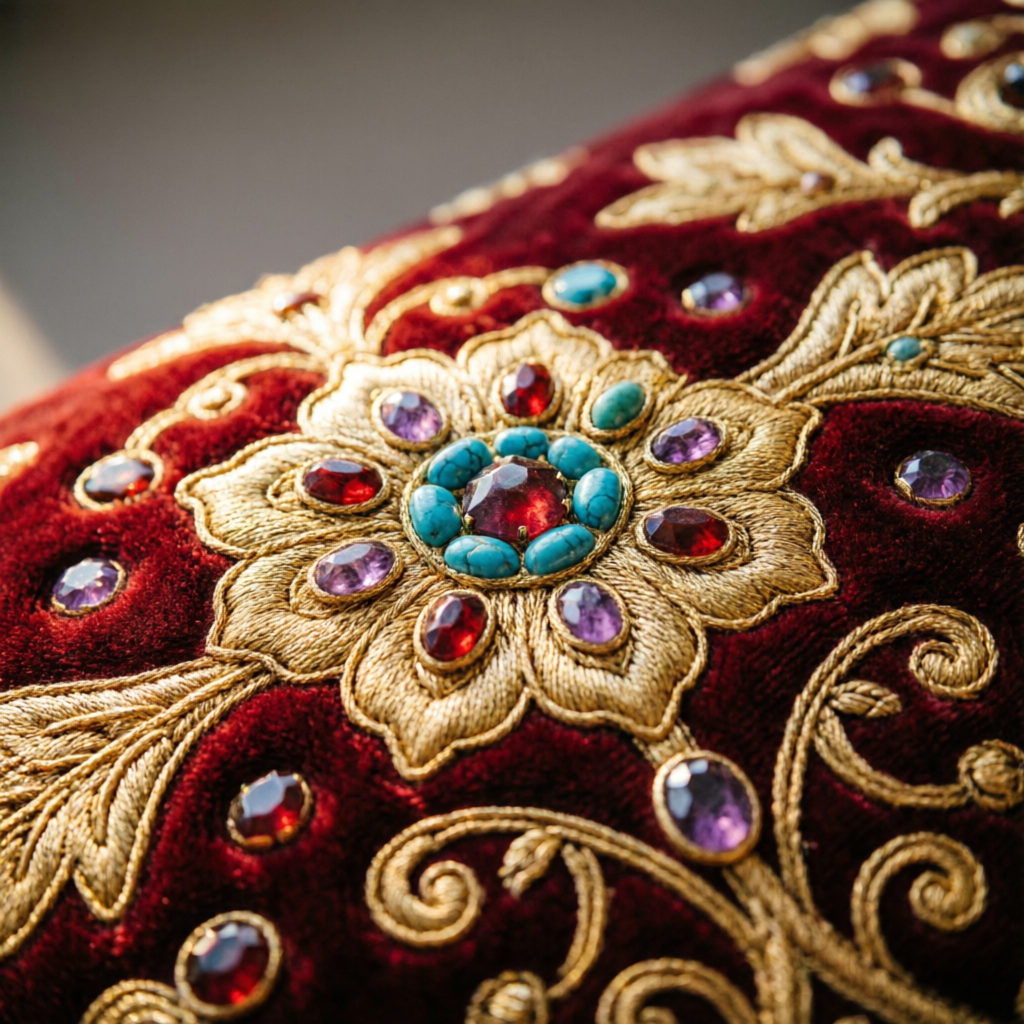 Handmade Zari Jewel Carpets