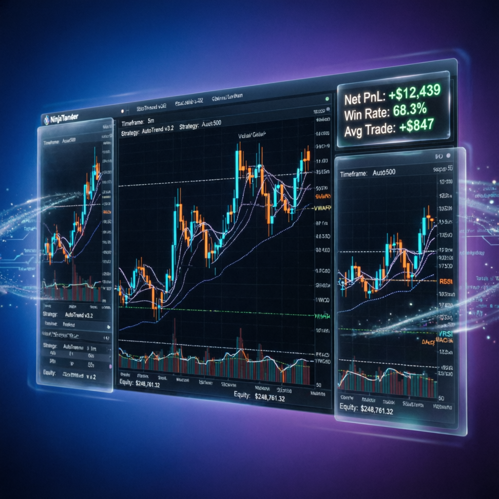 NinjaTrader Platform Interface for Futures Trading