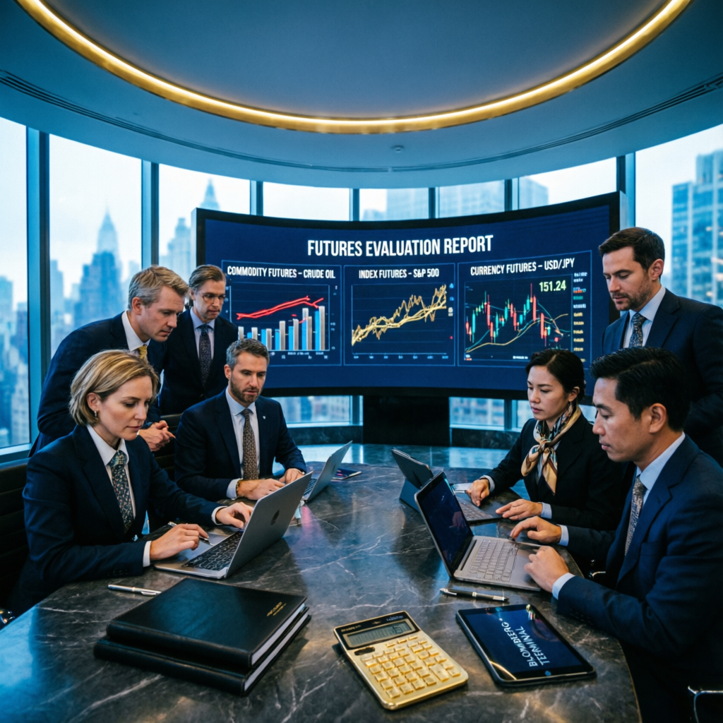 Professional team of traders managing My Funded Futures evaluation accounts at Prop Firm Services