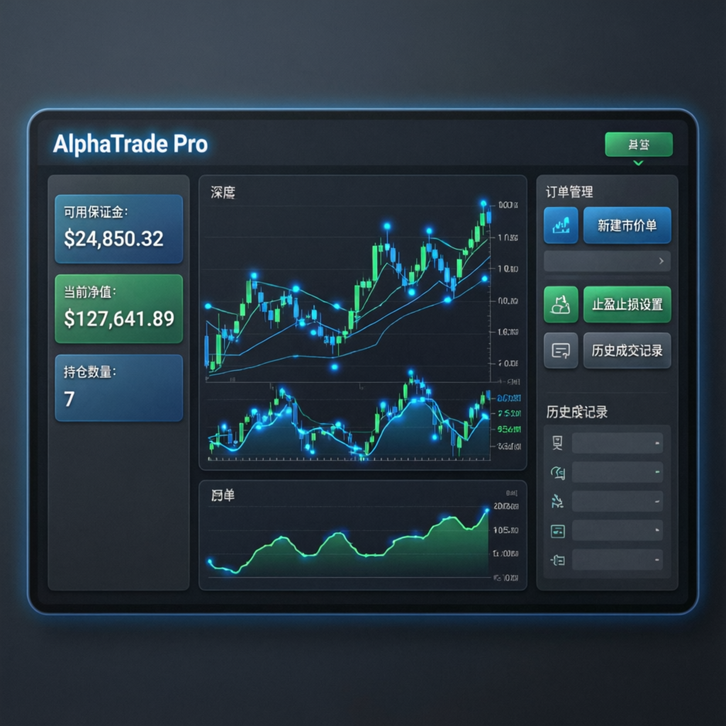 Professional futures trading dashboard showing prop firm account management