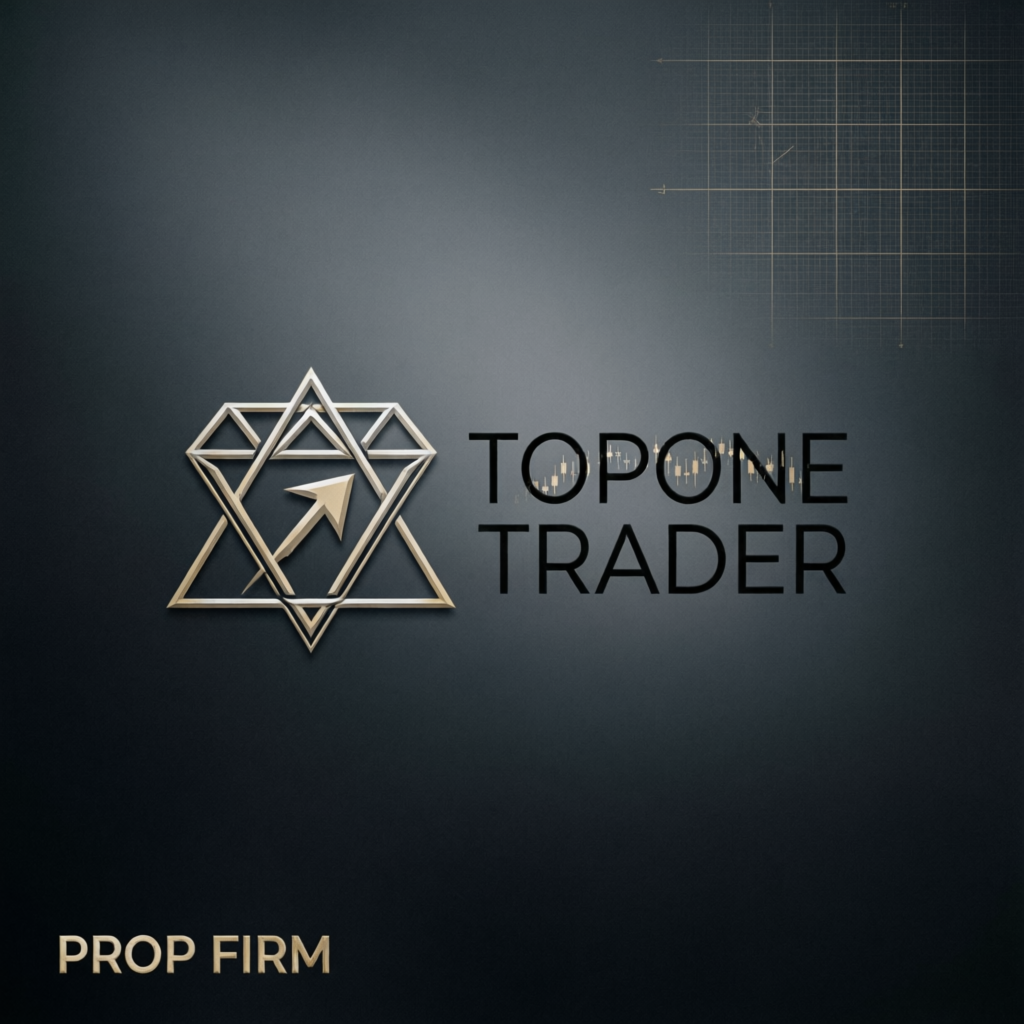 TopOne Trader Prop Firm Logo and Brand Identity Representing Professional Trading Firm