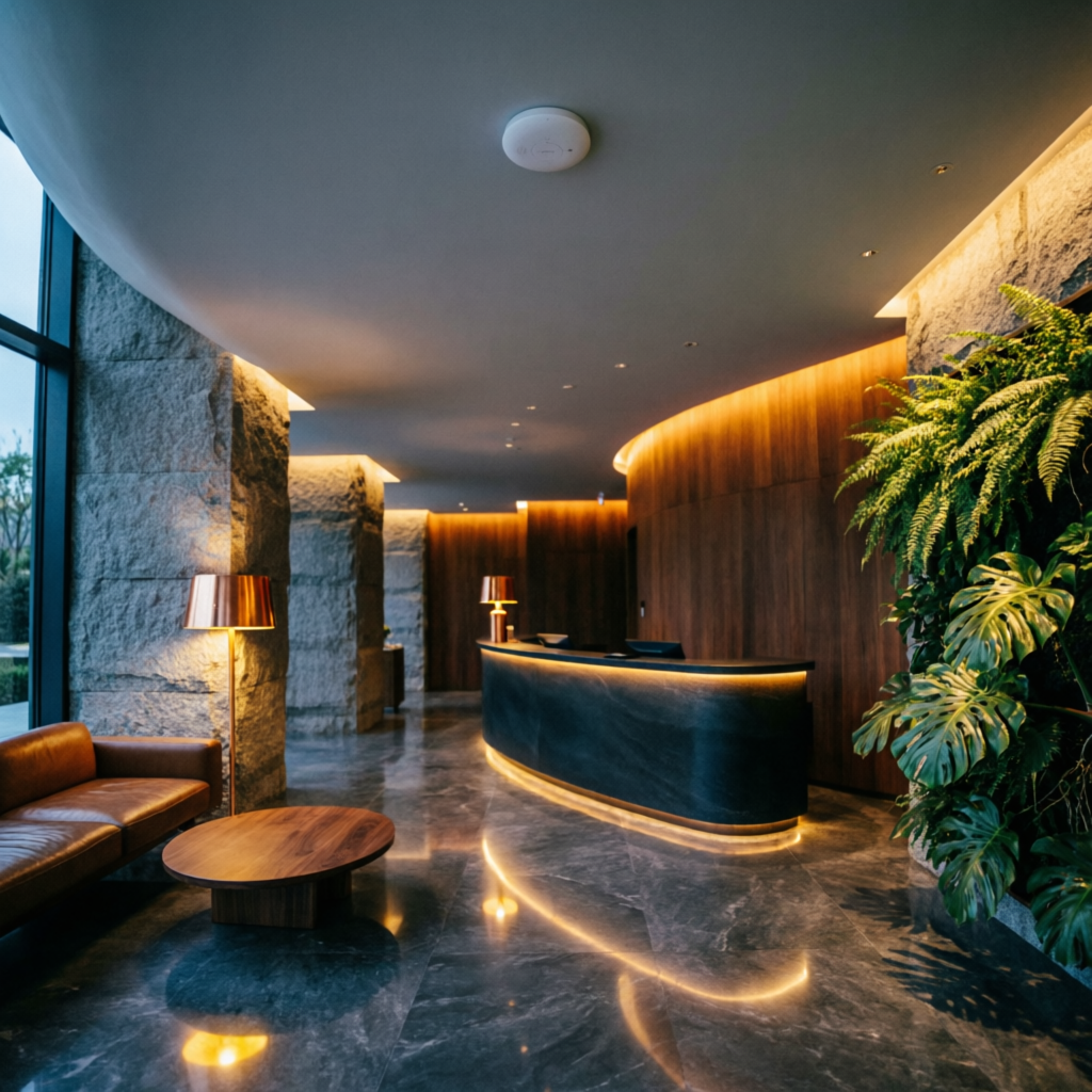 Lobby de hotel de lujo