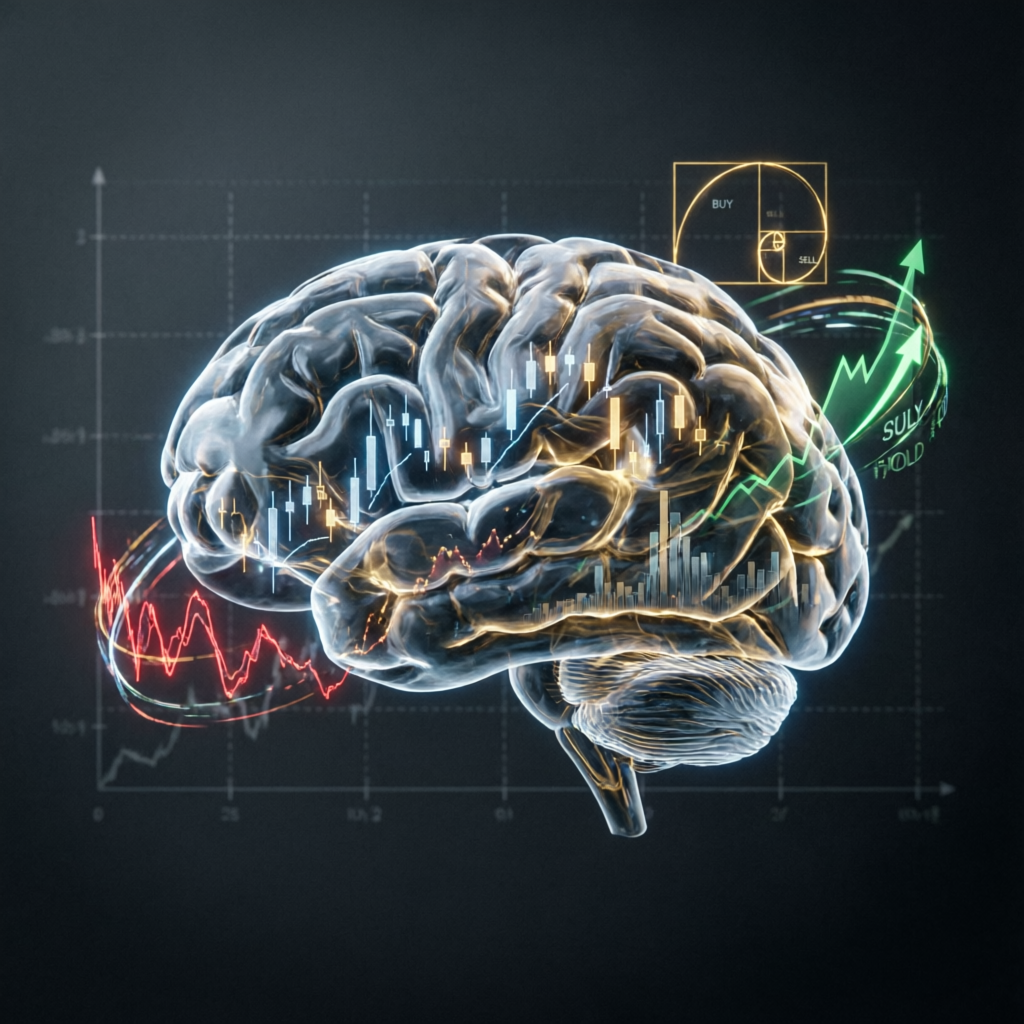 Trading psychology concept showing mental discipline required for prop firm success