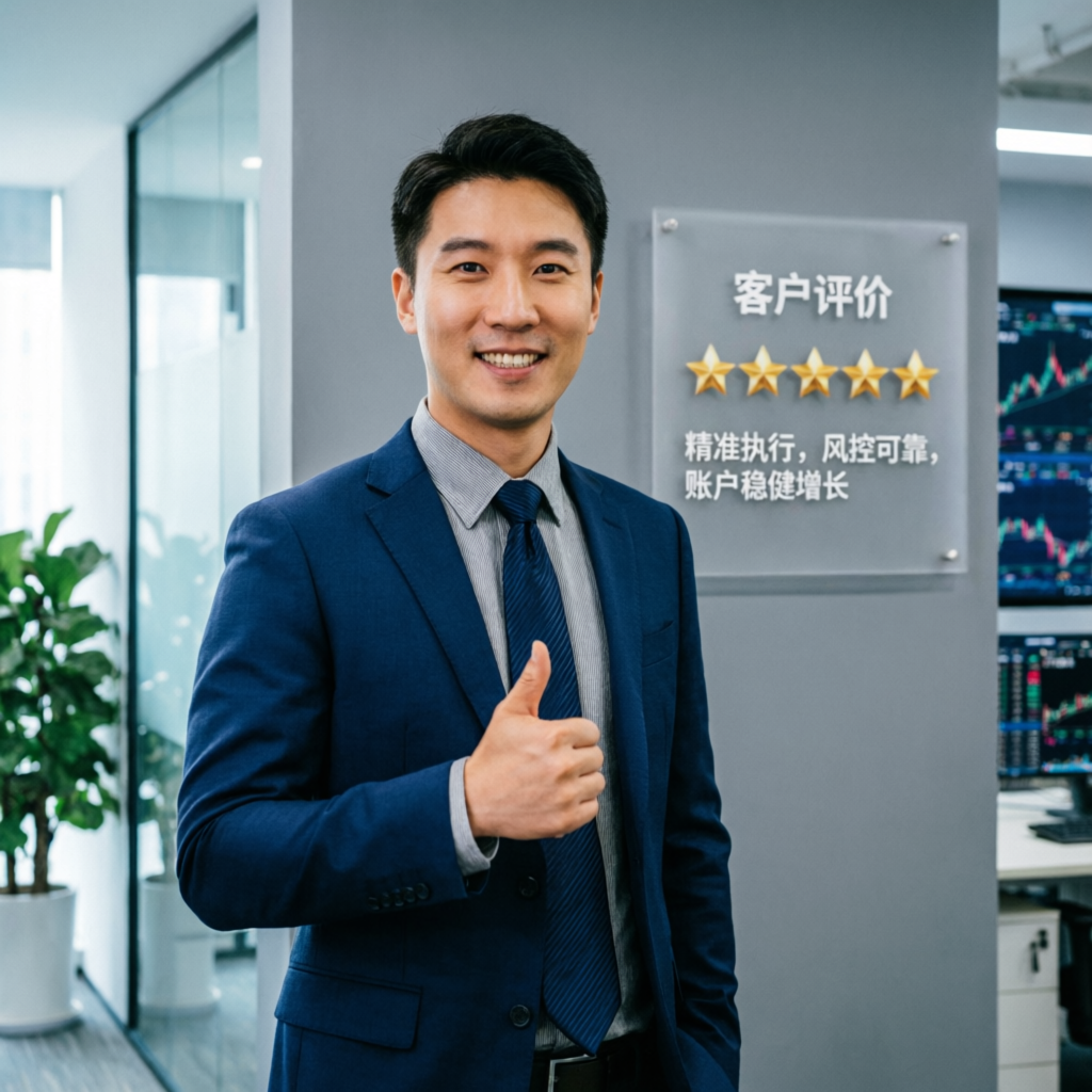 Satisfied client giving positive review for PFM Capitals prop firm service