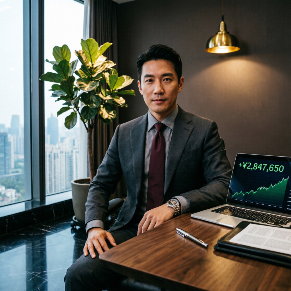 Client success with professional trader showing profit