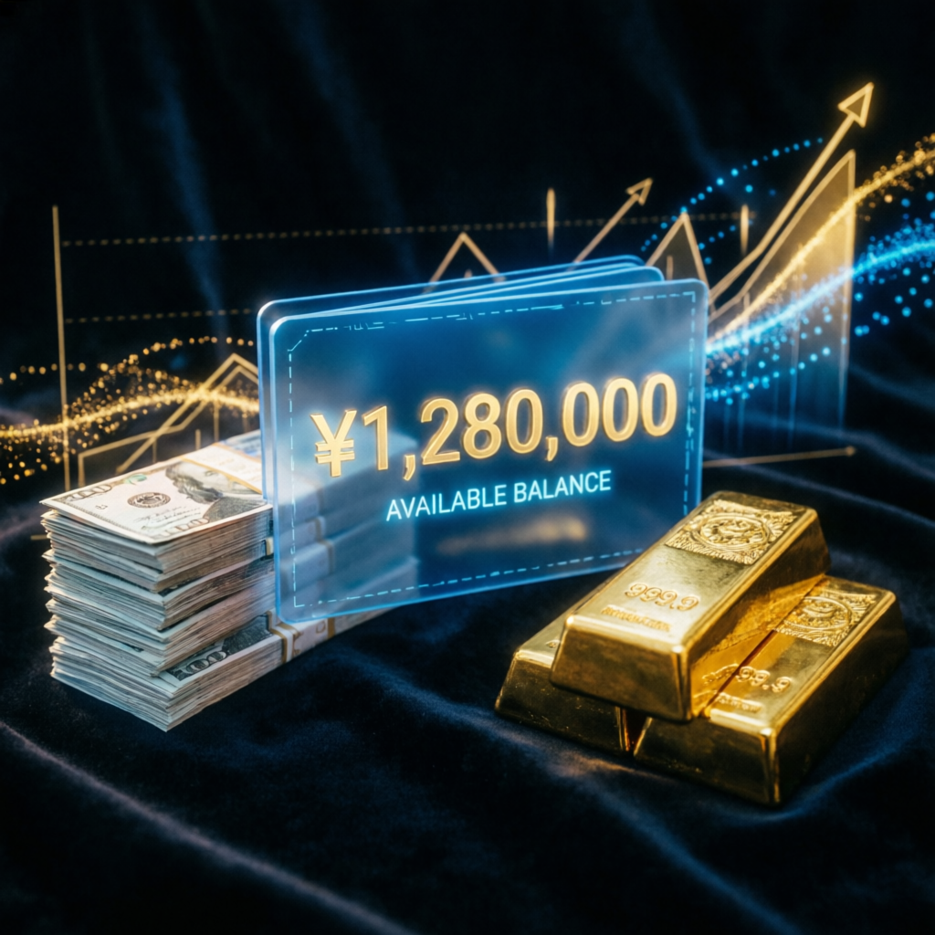 Luxury payout concept with golden bars representing Topstep funded account profits