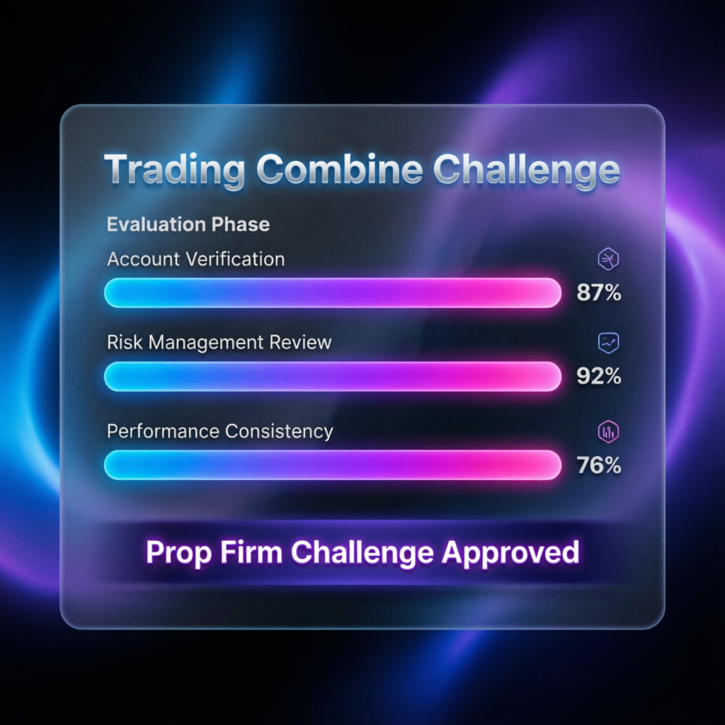 Trading combine challenge evaluation phase progress