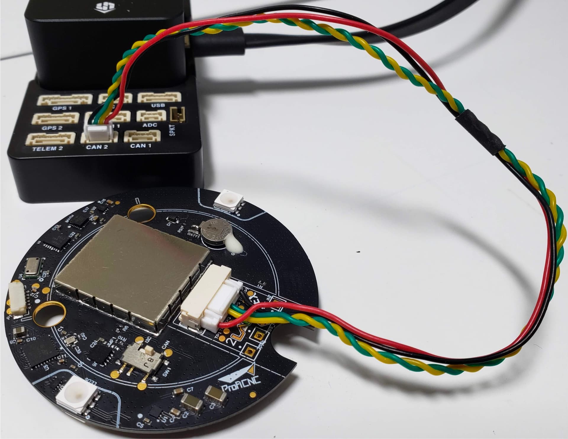 Here 4 подключённая плата