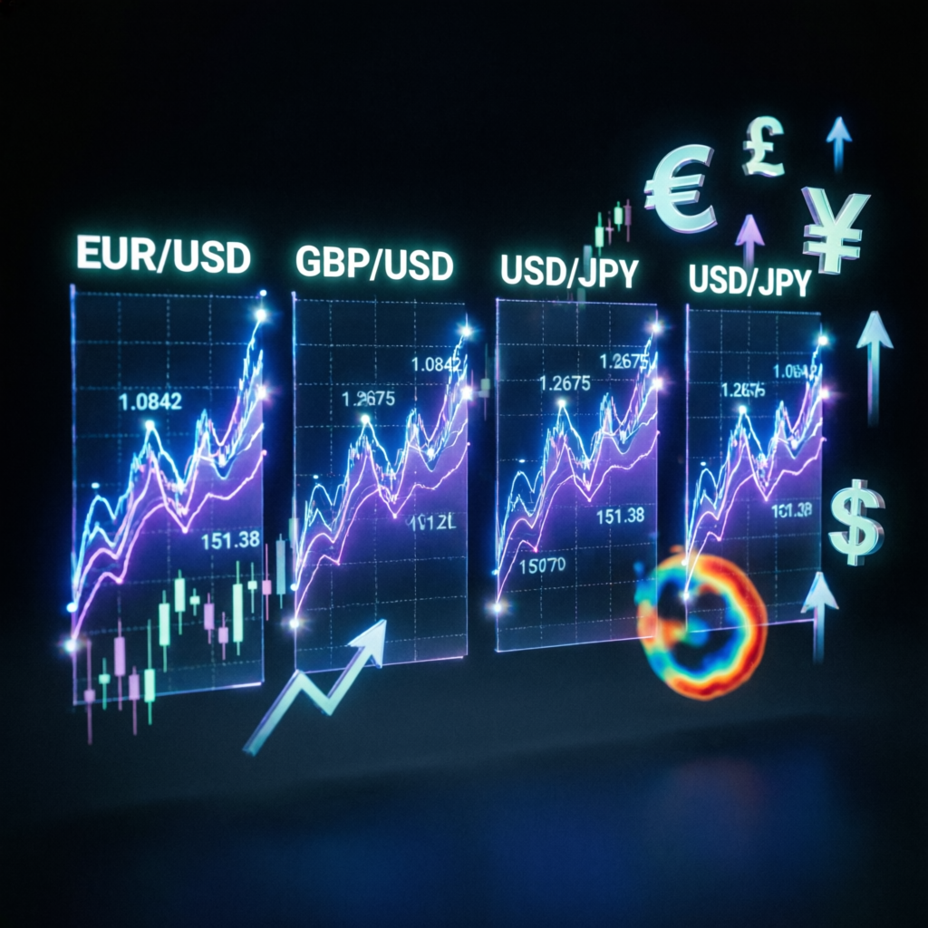 Forex currency pairs trading charts EUR USD GBP JPY