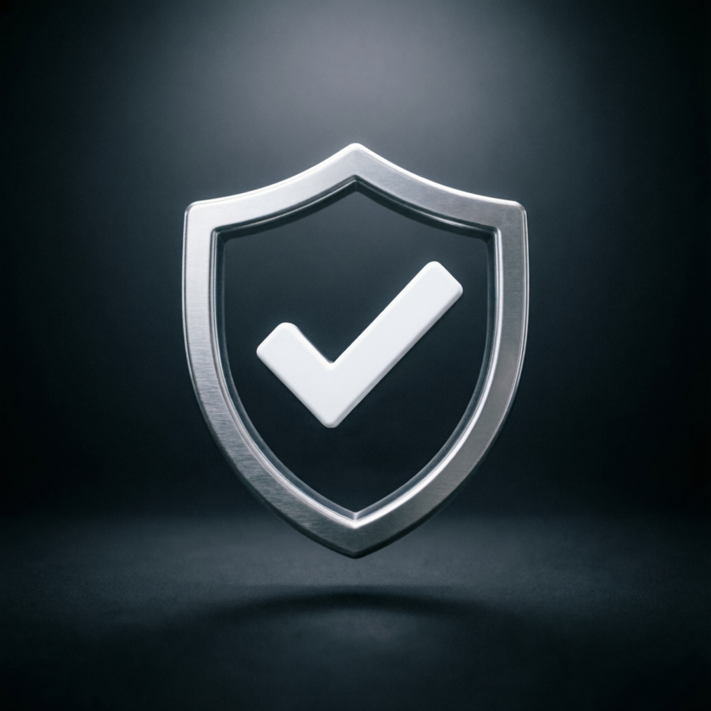 Verified trust shield badge for prop firm passing service