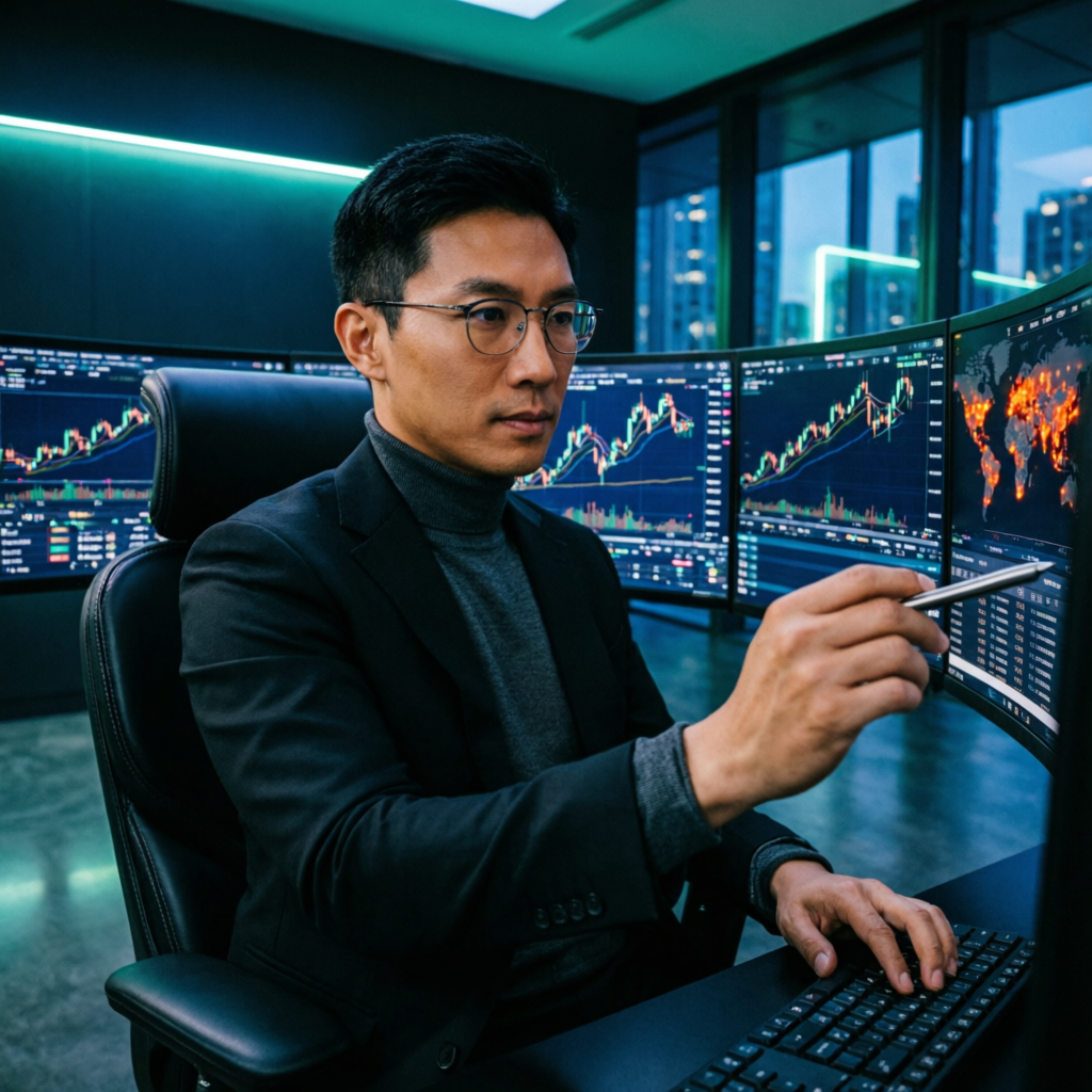 Professional forex trader using prop firm passing service