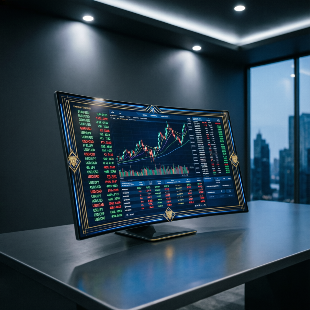 Alpha Capital Group professional trading terminal with forex charts