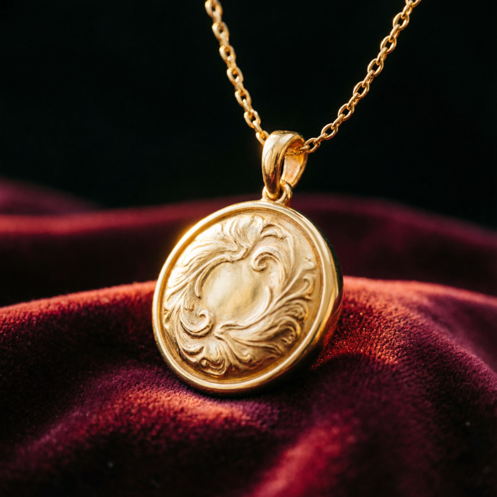 Medallón Legado personalizado en oro