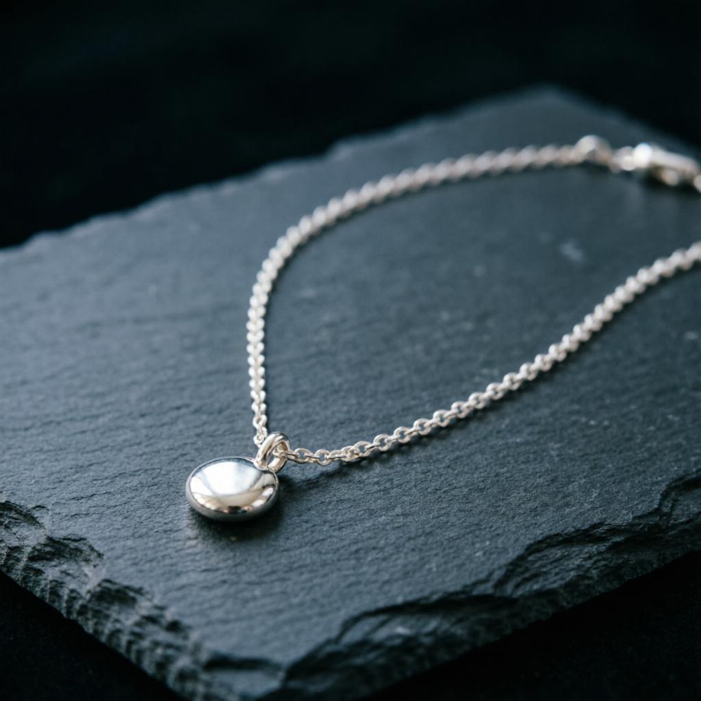Cadena Milán en plata 925 con dije