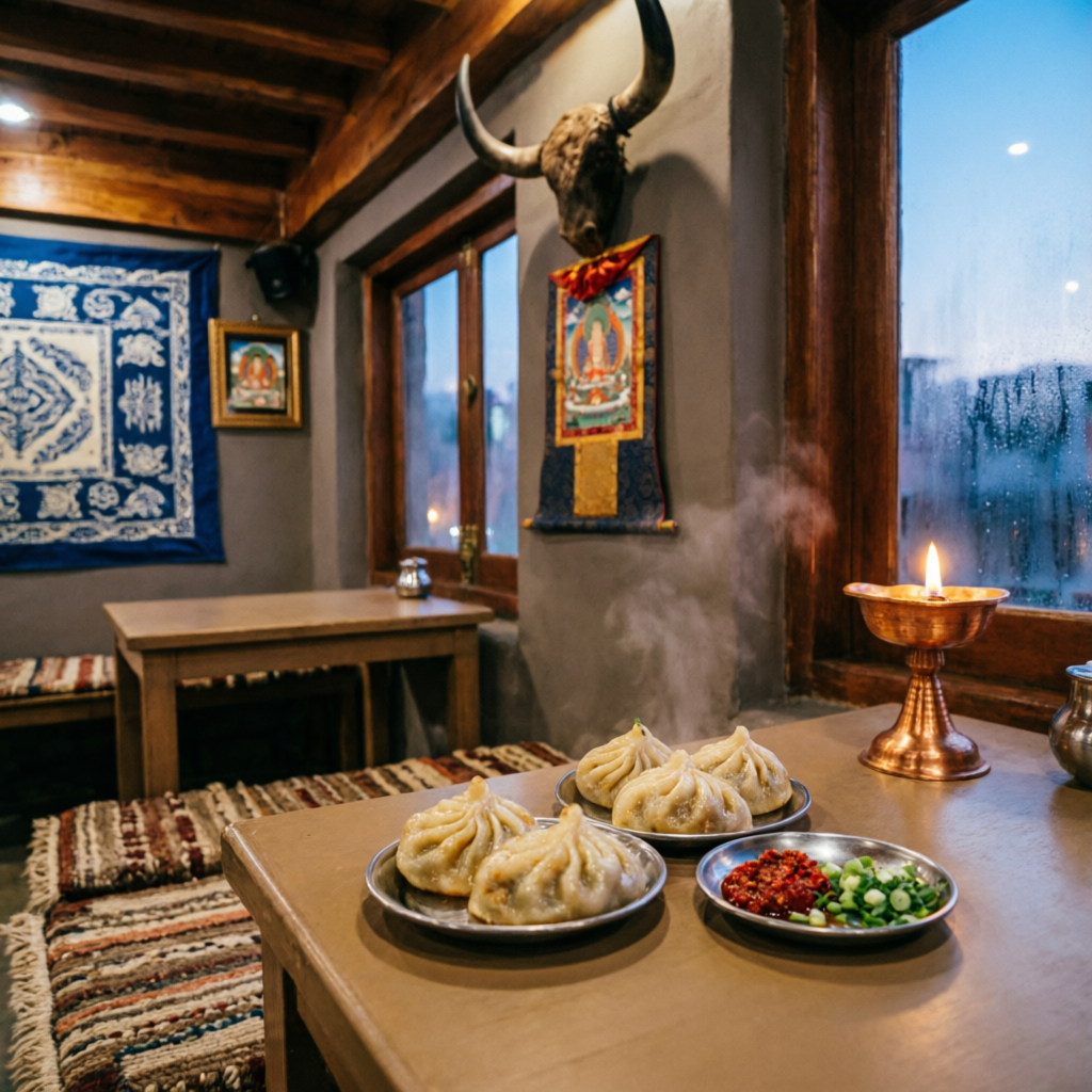 Pahadi Momo restaurant interior in Civil Lines Prayagraj