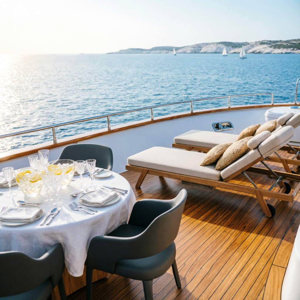 510 SKY deck dining area