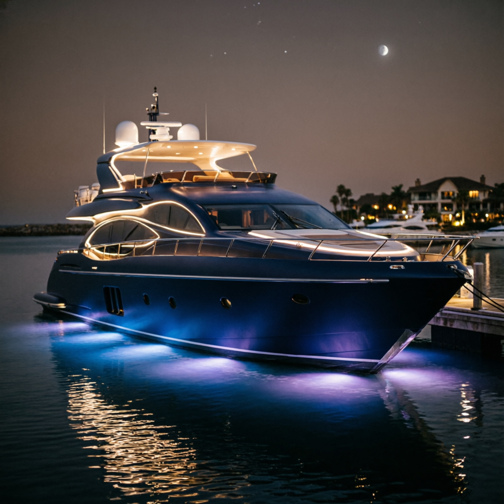 Yacht exterior hull color options