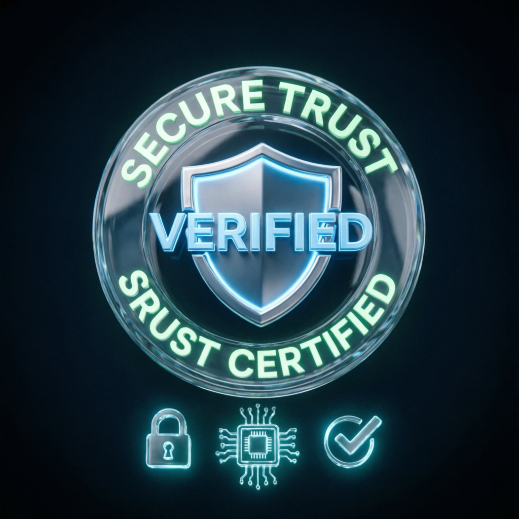 Verified trust seal and security certification for Pass My Prop Firms prop firm passing service