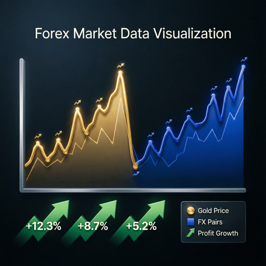 Forex Market Data Visualization for Take Profit Trader strategies