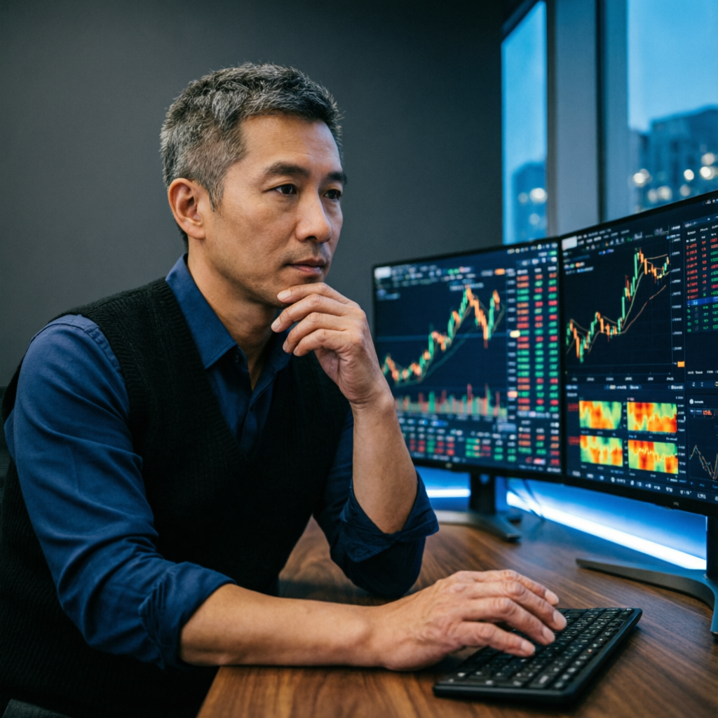 Professional trader analyzing Topstep trading rules and maximum loss limit