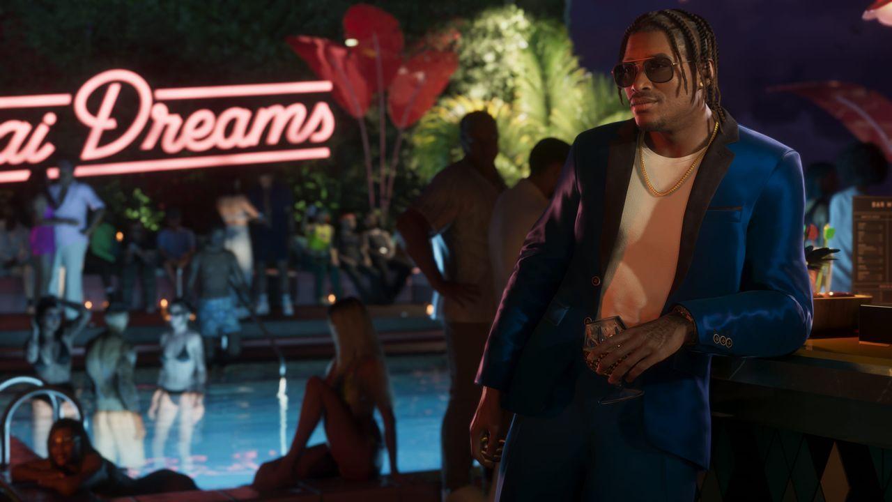 GTA VI screenshot ufficiale: festa in piscina al neon