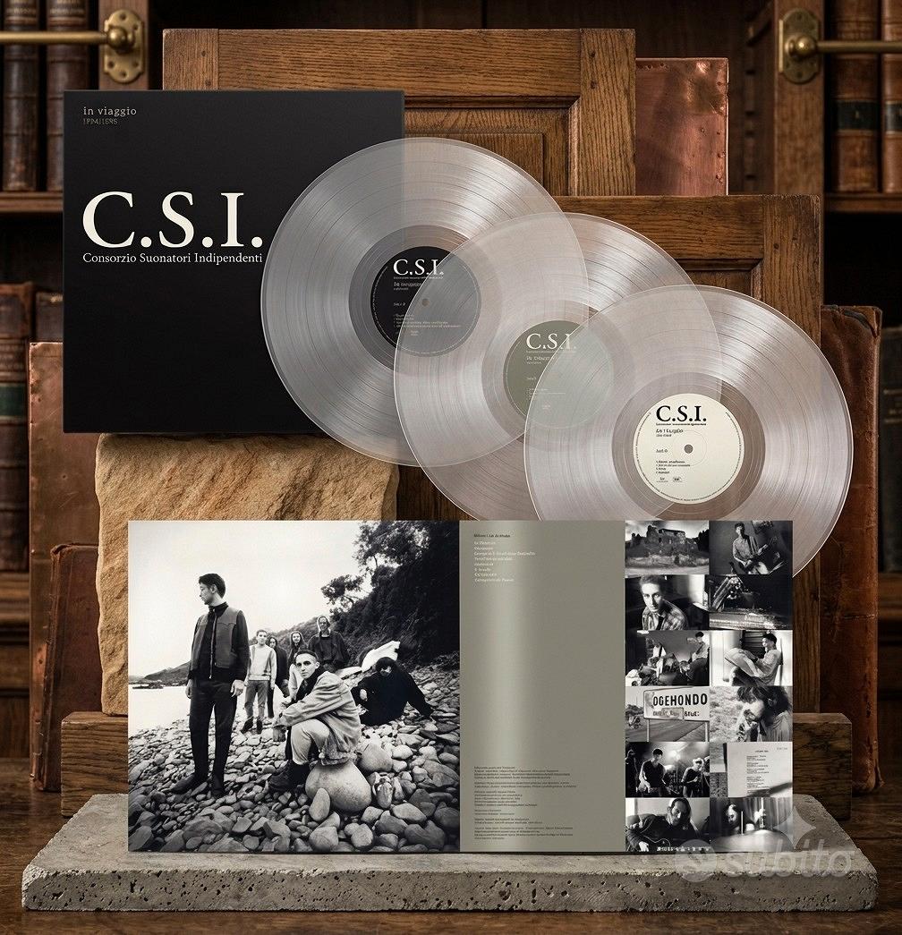 C.S.I. In Viaggio 1994/1998 cofanetto triplo vinile trasparente