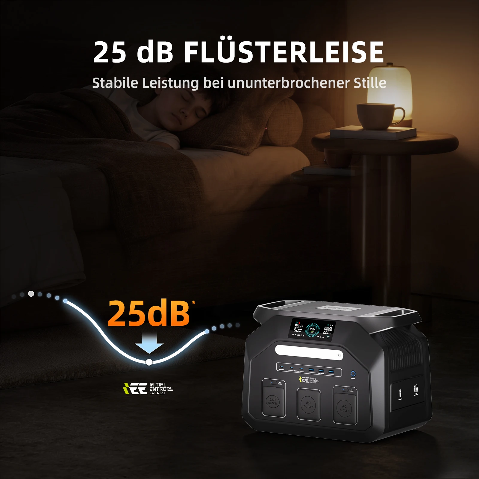 IEE P1800 centrale elettrica portatile 1024Wh LiFePO4 silenziosa