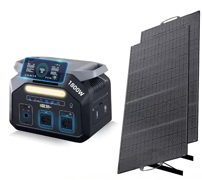 IEE P1800 centrale elettrica 1800W con pannello solare 200W