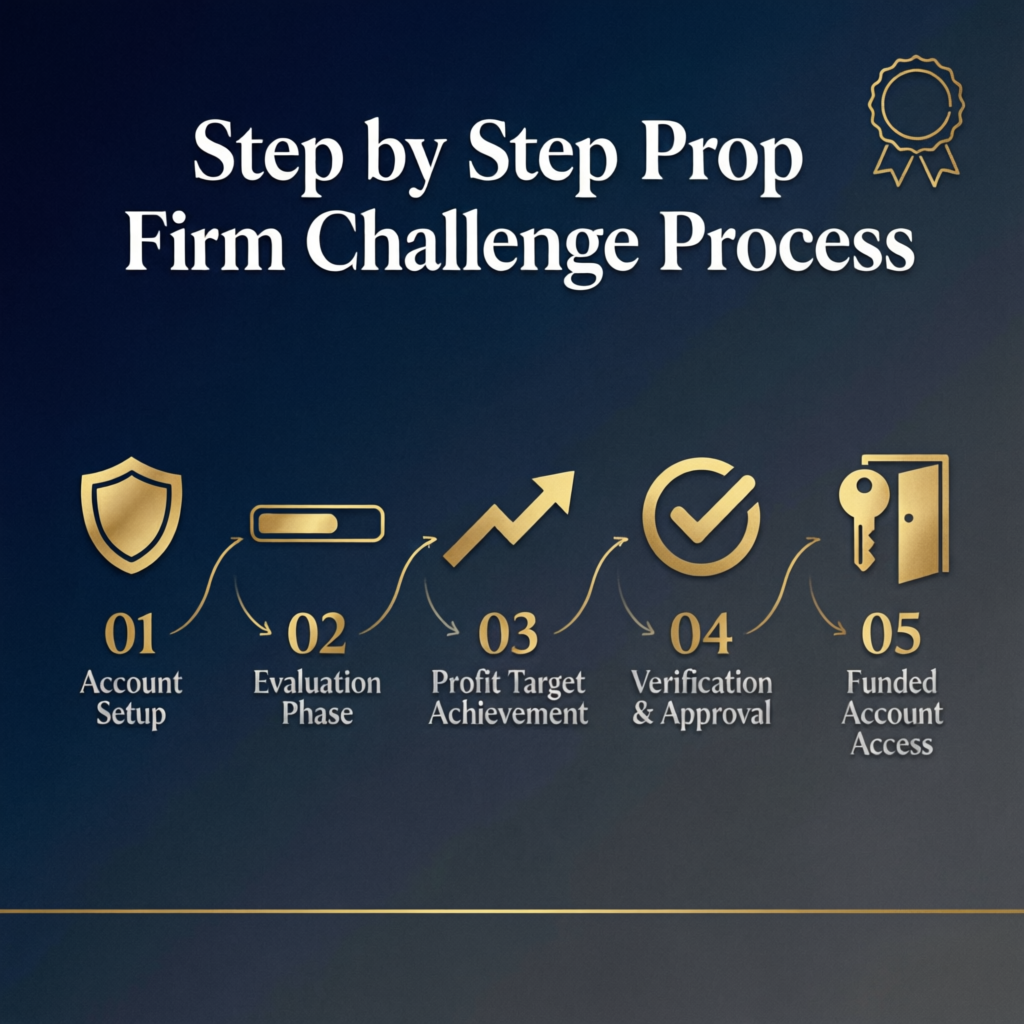 Step by Step Prop Firm Challenge Process: From Account Setup to Funded Account Access