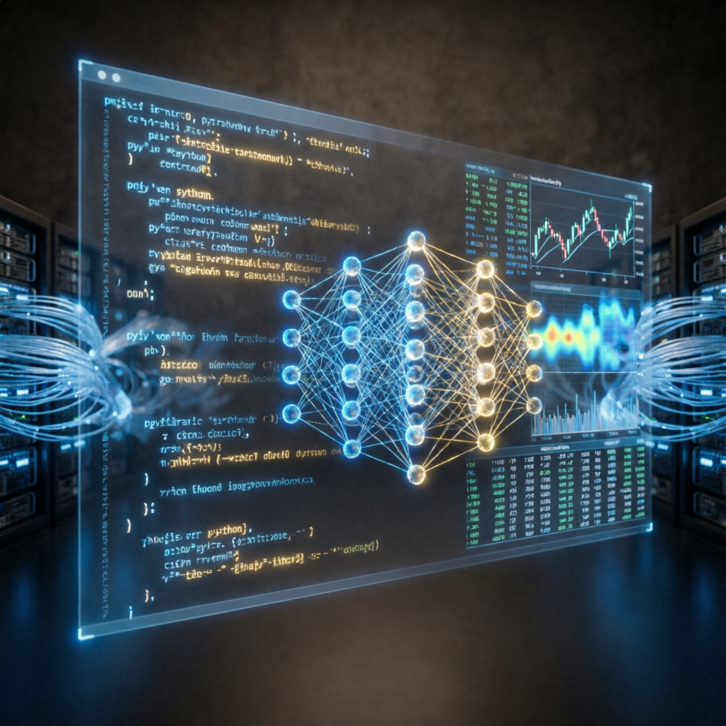 Algorithmic trading technology with neural networks and financial data