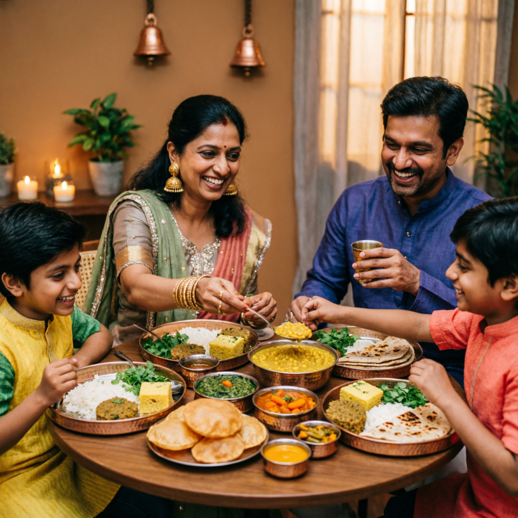 Family dining at Raju's Kitchen pure veg restaurant Goregaon West Mumbai