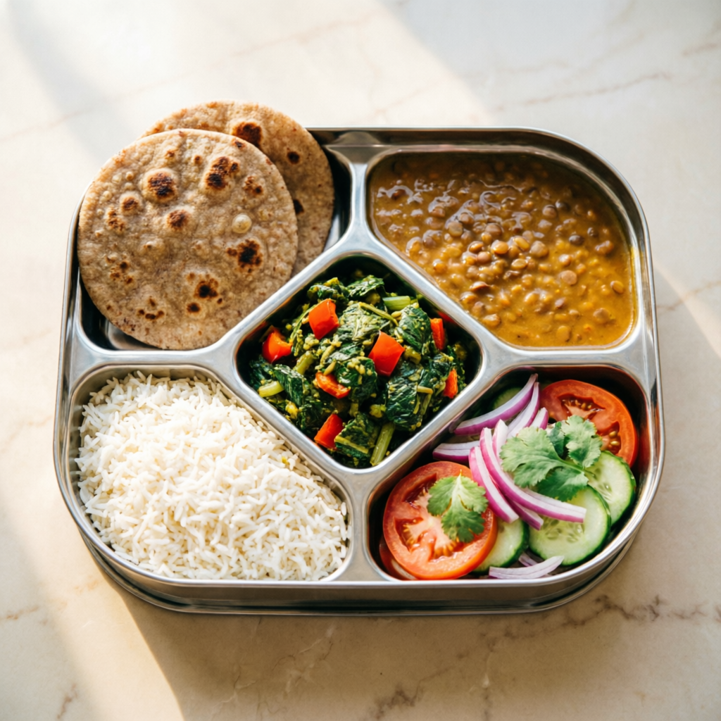 Healthy vegetarian meal box delivery from pure veg restaurant Goregaon