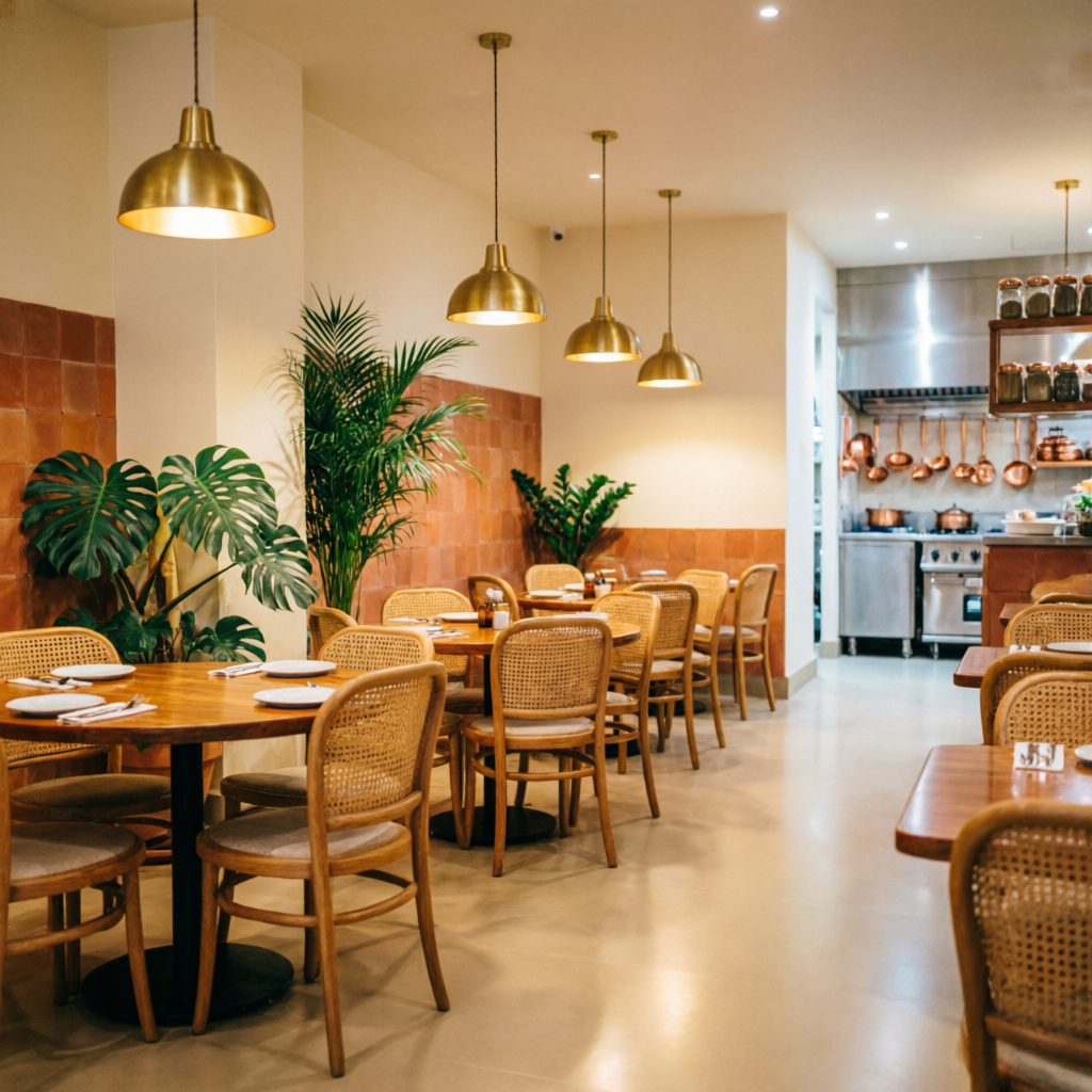 Raju's Kitchen pure veg restaurant interior in Goregaon West, Mumbai