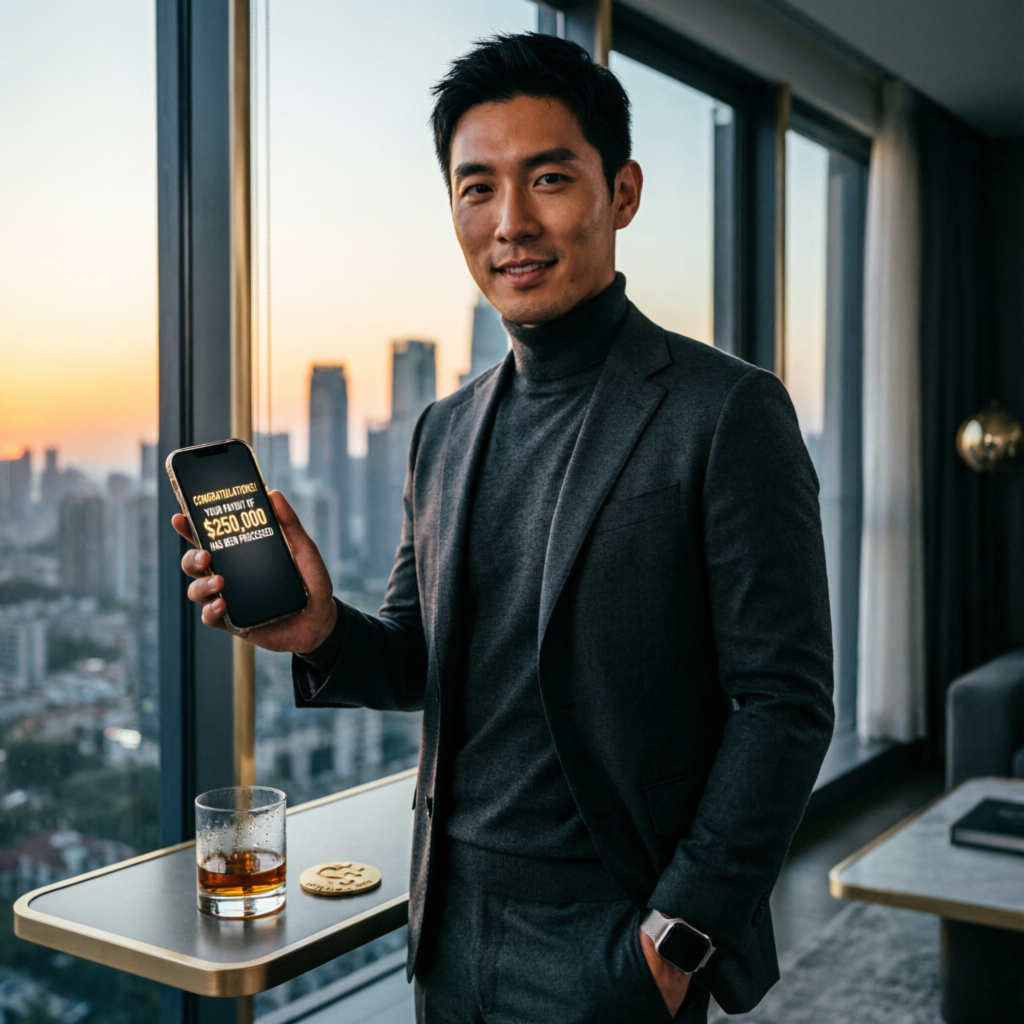 Trader receiving successful payout from Apex funded account