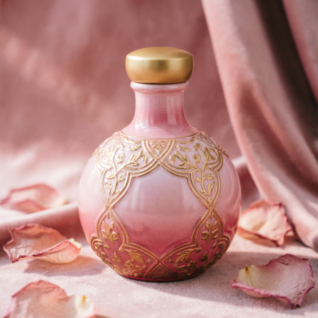 Perfume rosa de la colección de mujer
