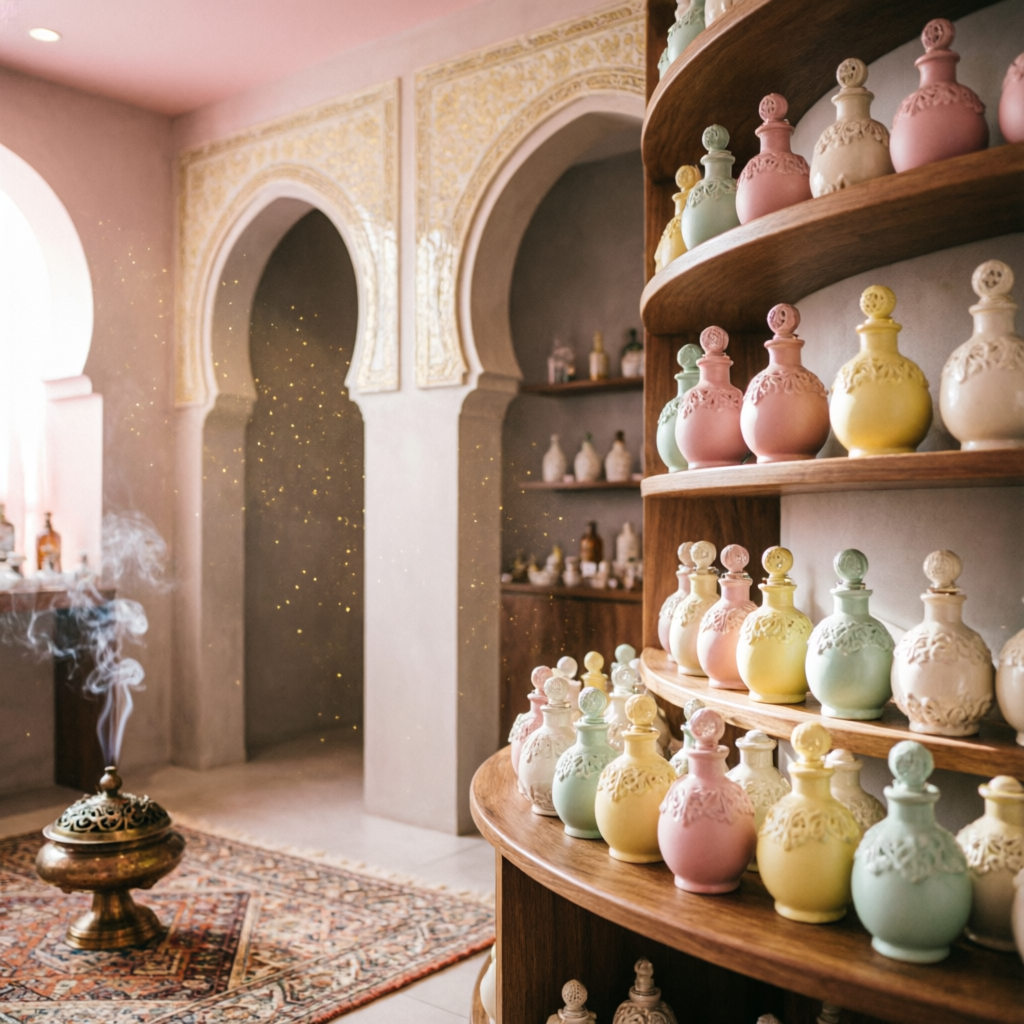 Interior de la perfumería árabe en Santa Cruz de Tenerife