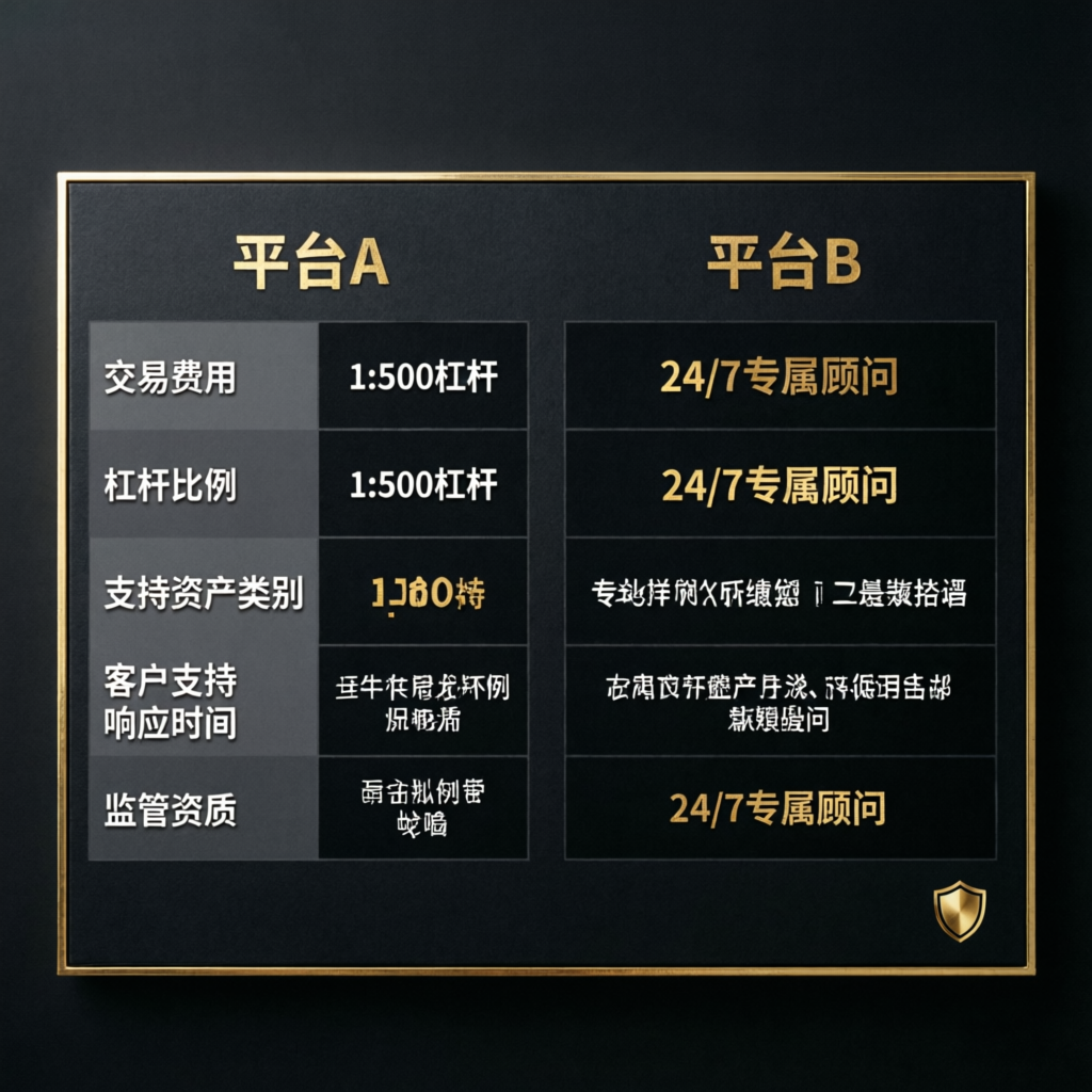 Comparison table of prop firm platforms showing features and rules side by side
