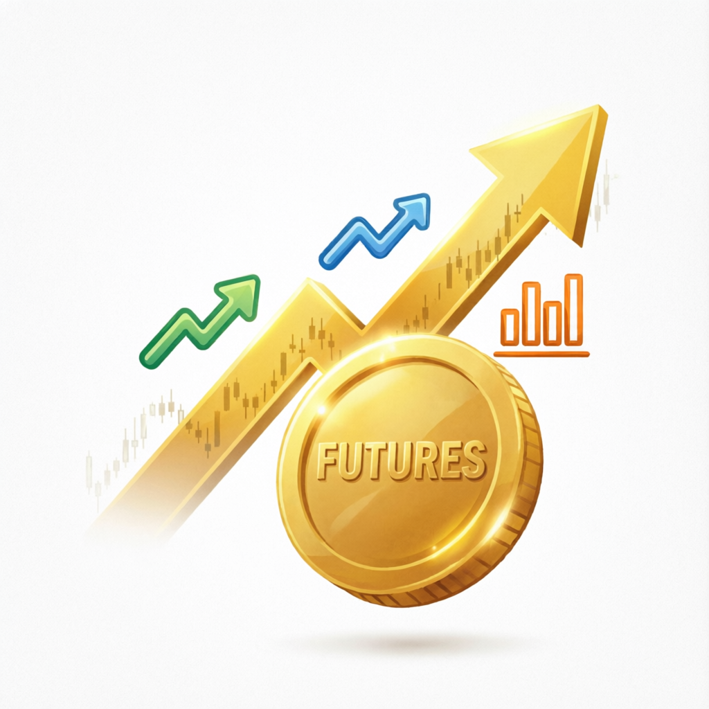 Futures trading profit growth illustration showing Apex Trader Funding payout potential