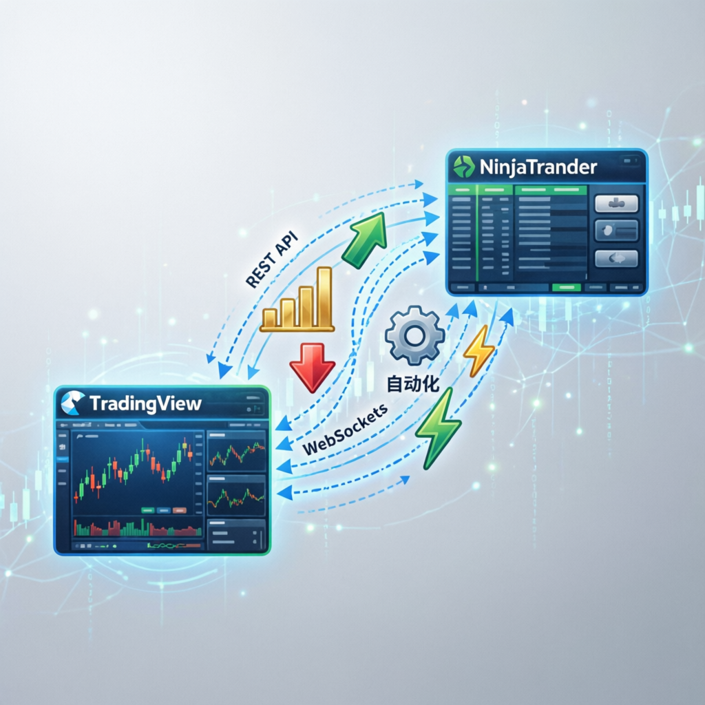 TradingView and NinjaTrader platform connection for Apex Trader Funding setup